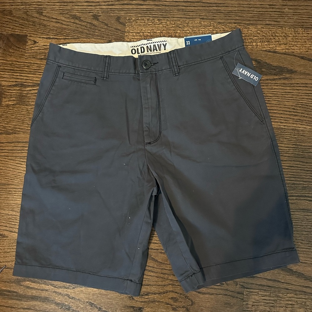 Old Navy Gray Flat Front Shorts